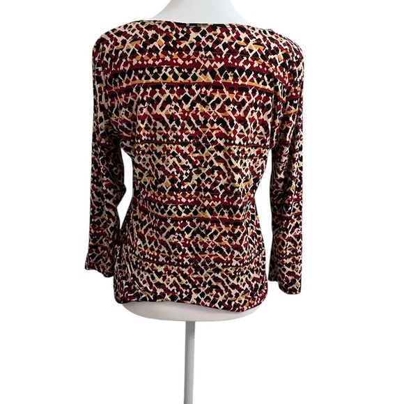 Suzie in the City Multicolor Long Sleeved Patterned Top - Picture 2 of 3